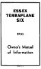 [Gutenberg 37863] • Essex Terraplane Six 1933 Owner's Manual of Information